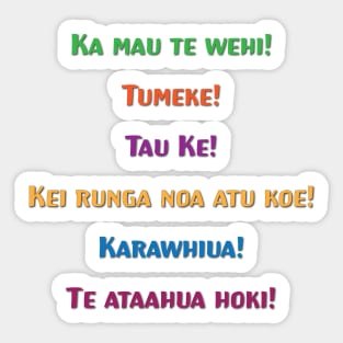 Encouraging Te Reo Māori Kīwaha pack Sticker